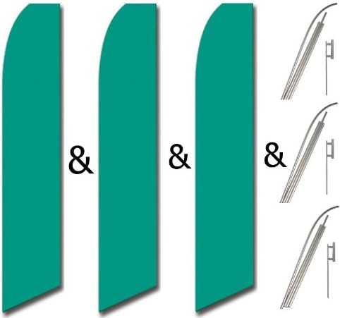 Tri zastave pakiranja i pol sets lagana kelly zelena kruta obična boja