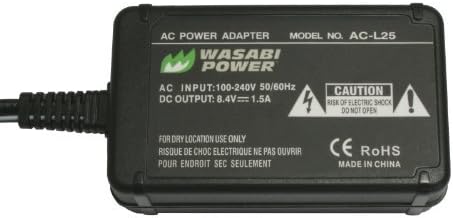 Wasabi Power AC adapter i punjač za Sony Hanycam DCR-HC65, DCR-HC85, DCR-HC90, DCR-HC96, DCR-HC1000 serija