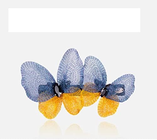 HGVVNM leptir ručno tkana mreža retro za kosu na stražnjoj strani glave