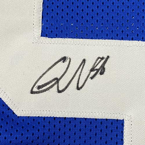 Autografirani/potpisani Quenton Nelson Indianapolis Blue nogometni dres JSA CoA