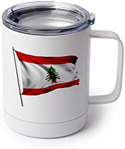 ExpressItbest 22oz Sportska boca - zastava Libanona - Mnoge mogućnosti
