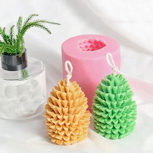 3D pinecone kalup za svijeće sapun kalup silikonski kalup božićni ukras alat za pečenje diy zanatski kalup