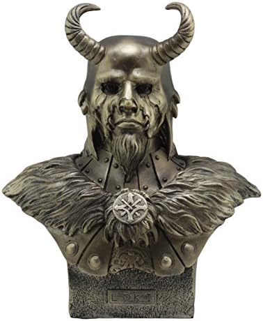 Ebros Shapeshifter Pola Boga i pola Jotunn Loki poprsje statup 10.25 H Norse Viking Bog Trickstera princa Asgarda Klulpturalna figurica