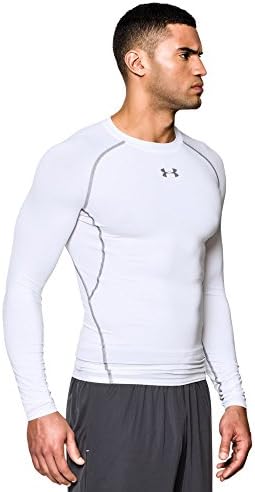 Muška kompresijska majica s dugim rukavima u bijeloj / grafitnoj boji
