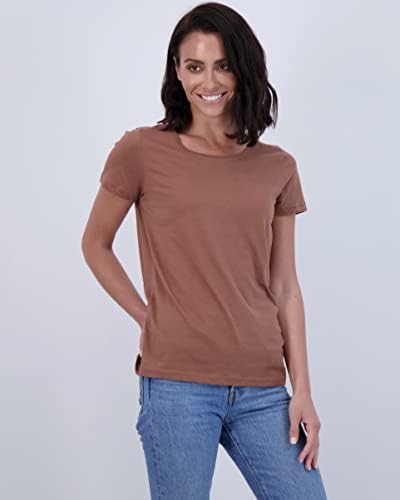 Ženska 4-paketa klasična fit pamučna majica s kratkim rukavima majice