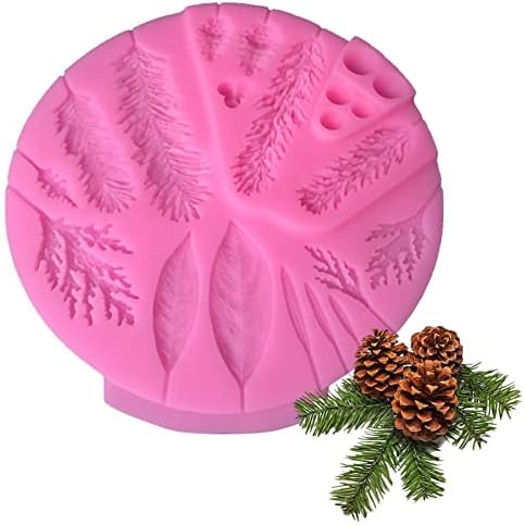 Kalupi za božićno drvce - božićno drvce lišće borove igle za izradu kalupa | DIY zanatske zalihe za kolač kolača od kolača od čokolade